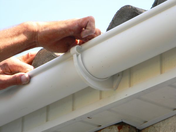 Plastic Gutter Repair in Largo